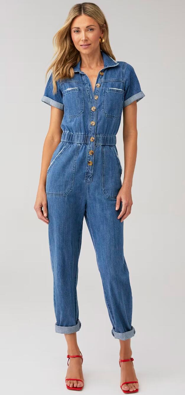 Show Me Your Mumu Cannon Jumpsuit Denim Endless Sky Women's